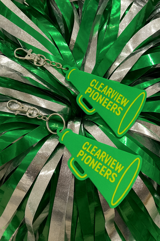 Clearview Pioneer Cheer Keychain