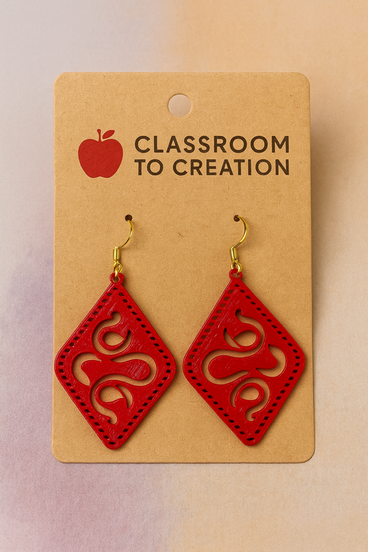Red Radiance Earrings