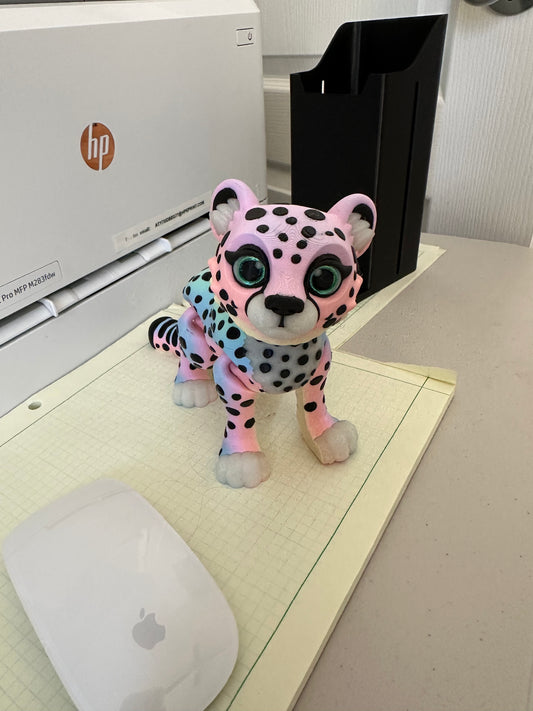 Articulated Pink Leopard Fidget Toy